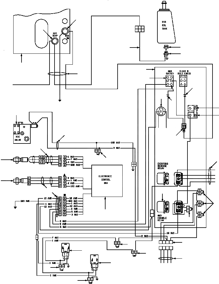 Схема запчастей Komatsu GD670A-1 - AWD ЭЛЕКТРОПРОВОДКА DIAGRAM ЭЛЕКТР.