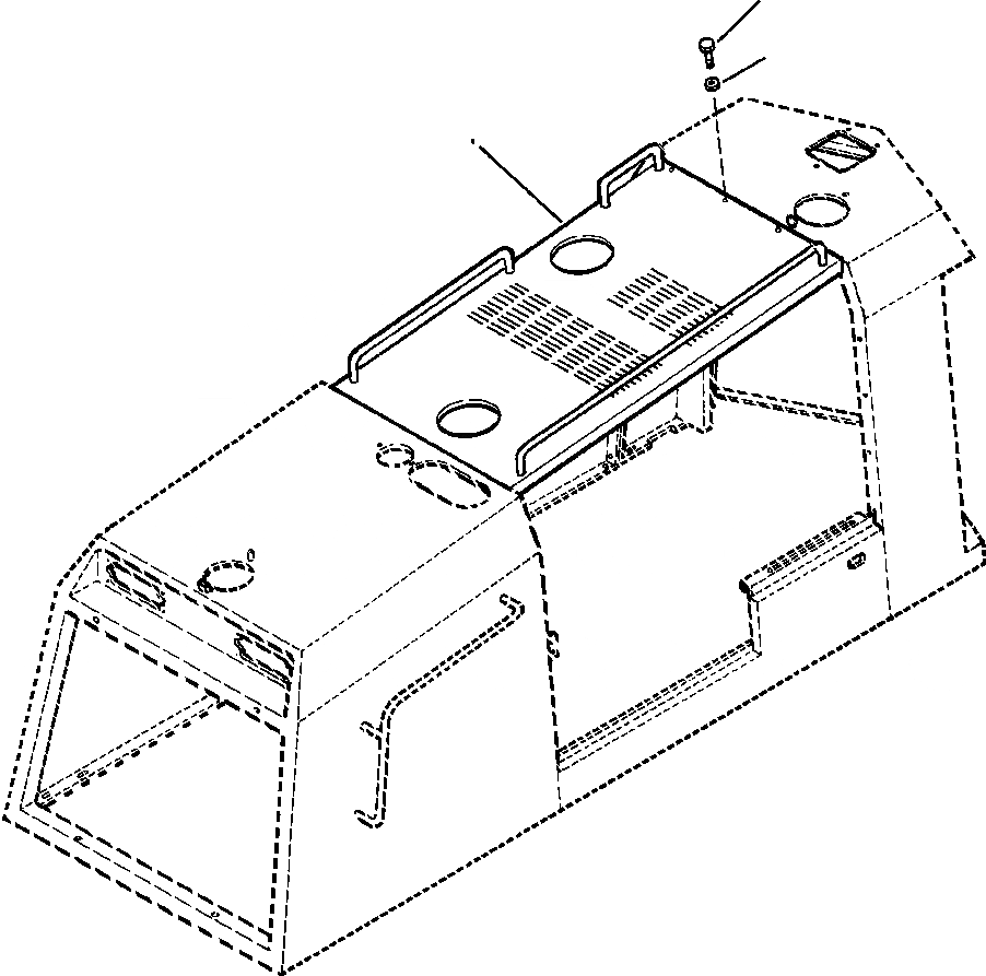 Схема запчастей Komatsu GD750A-1 - КАПОТ TOP SUPERSTRUCTURE