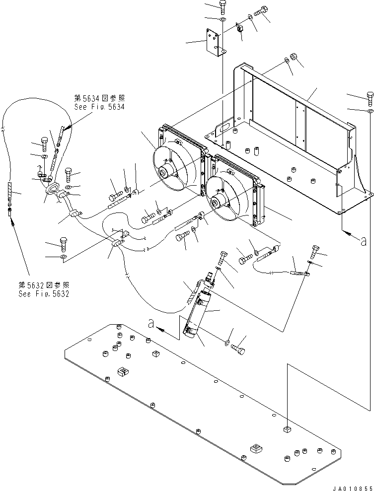 Схема запчастей Komatsu GD825A-2E0 - КОНДИЦ. ВОЗДУХА (8/) (КОНДЕНСАТОР) (/) РАМА И ЧАСТИ КОРПУСА