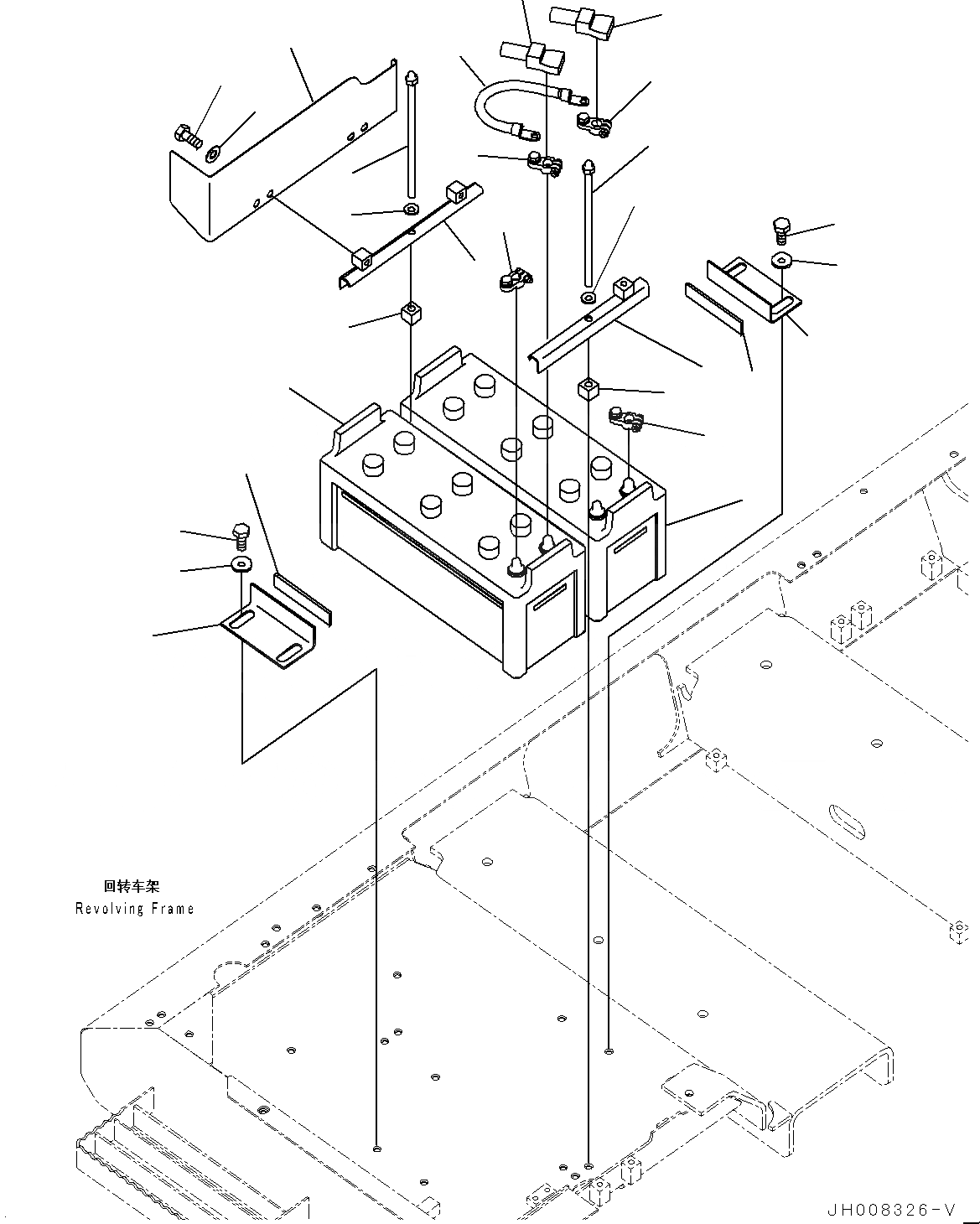 Схема запчастей Komatsu PC300-8M0 - АККУМУЛЯТОР E [ЭЛЕКТРИКА]