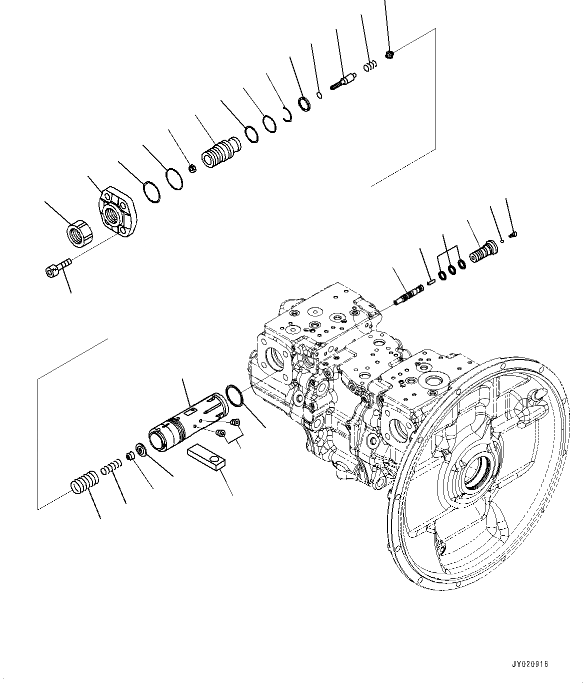 Схема запчастей Komatsu PC300-8M0 - ПОРШЕНЬ НАСОС (ВНУТР. ЧАСТИ) (8/) H [ГИДРАВЛИКА]