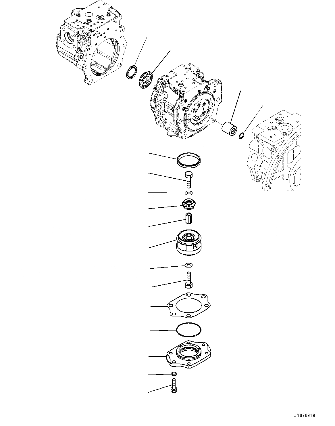 Схема запчастей Komatsu PC300-8M0 - ПОРШЕНЬ НАСОС (ВНУТР. ЧАСТИ) (/) H [ГИДРАВЛИКА]
