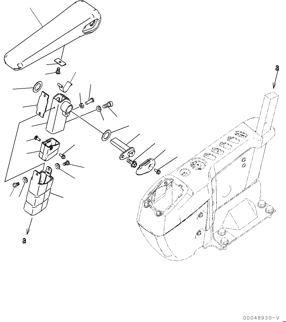 Схема запчастей Komatsu PC300-8M0 - КАБИНА (ПОЛ, ПОДЛОКОТНИК, ПРАВ.) K [КАБИНА ОПЕРАТОРА И СИСТЕМА УПРАВЛЕНИЯ]