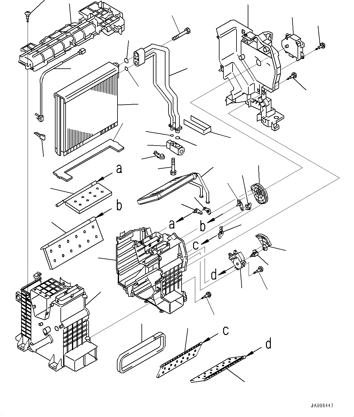 Схема запчастей Komatsu PC300-8M0 - КАБИНА (ВНУТР. ЧАСТИ, БЛОК КОНДИЦИОНЕРА) (/) K [КАБИНА ОПЕРАТОРА И СИСТЕМА УПРАВЛЕНИЯ]