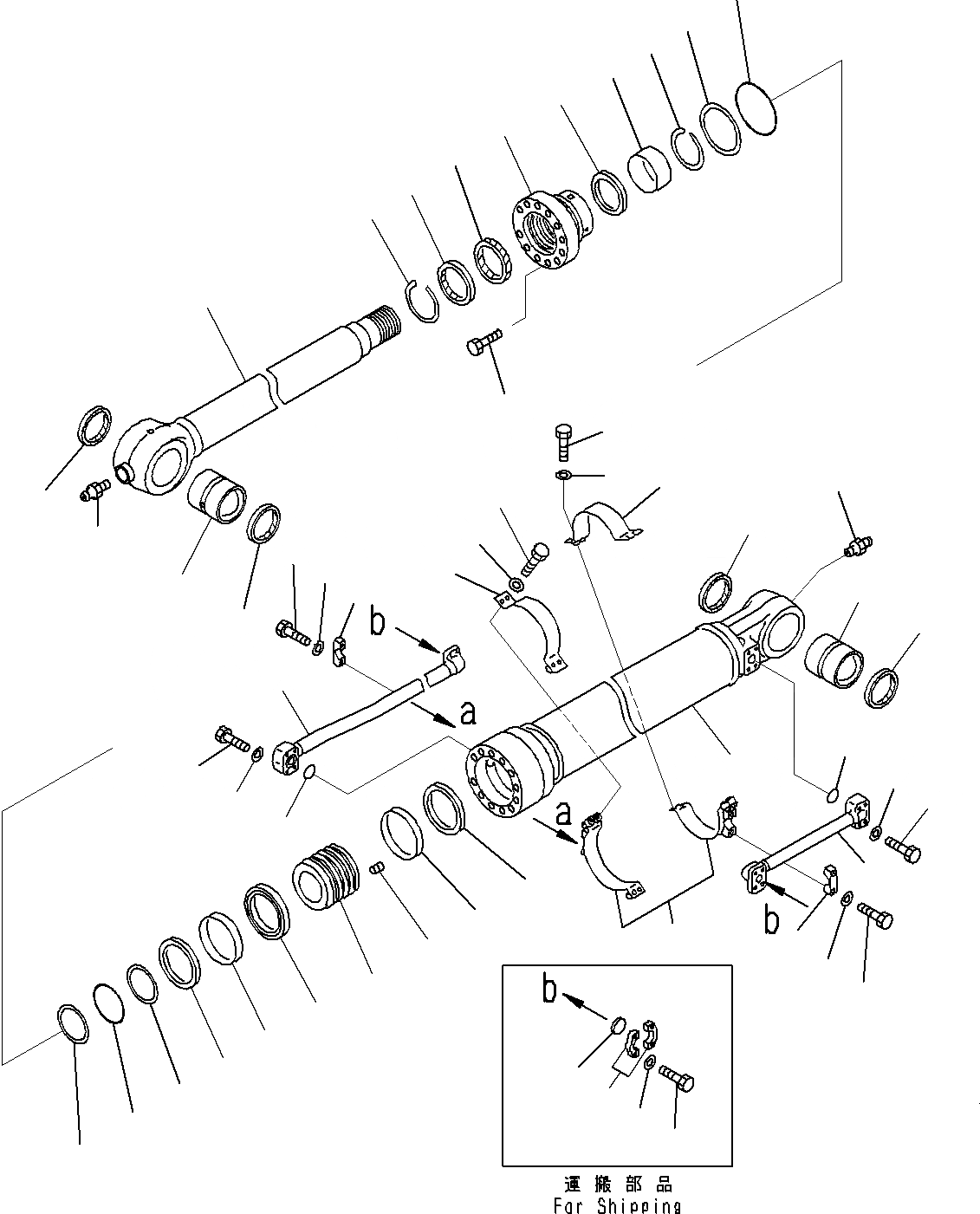 Схема запчастей Komatsu PC300-8M0 - РУКОЯТЬ (MM, ЧАС. СМАЗКА INTERVAL) (ЦИЛИНДР КОВША) T [РАБОЧЕЕ ОБОРУДОВАНИЕ]