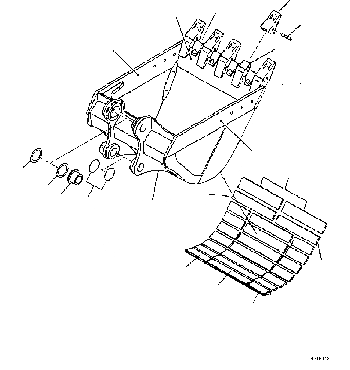 Схема запчастей Komatsu PC300-8M0 - КОВШ .M, 8MM (NARROW ШИР. УСИЛ.) (ГОРИЗОНТАЛЬН. ПАЛЕЦ) T [РАБОЧЕЕ ОБОРУДОВАНИЕ]