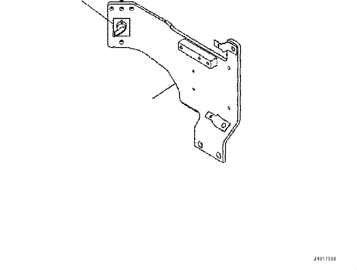 Схема запчастей Komatsu PC300-8M0 - ПЛАСТИНА (АККУМУЛЯТОР DISCONNECT ПЕРЕКЛЮЧАТЕЛЬ) U [МАРКИРОВКА]