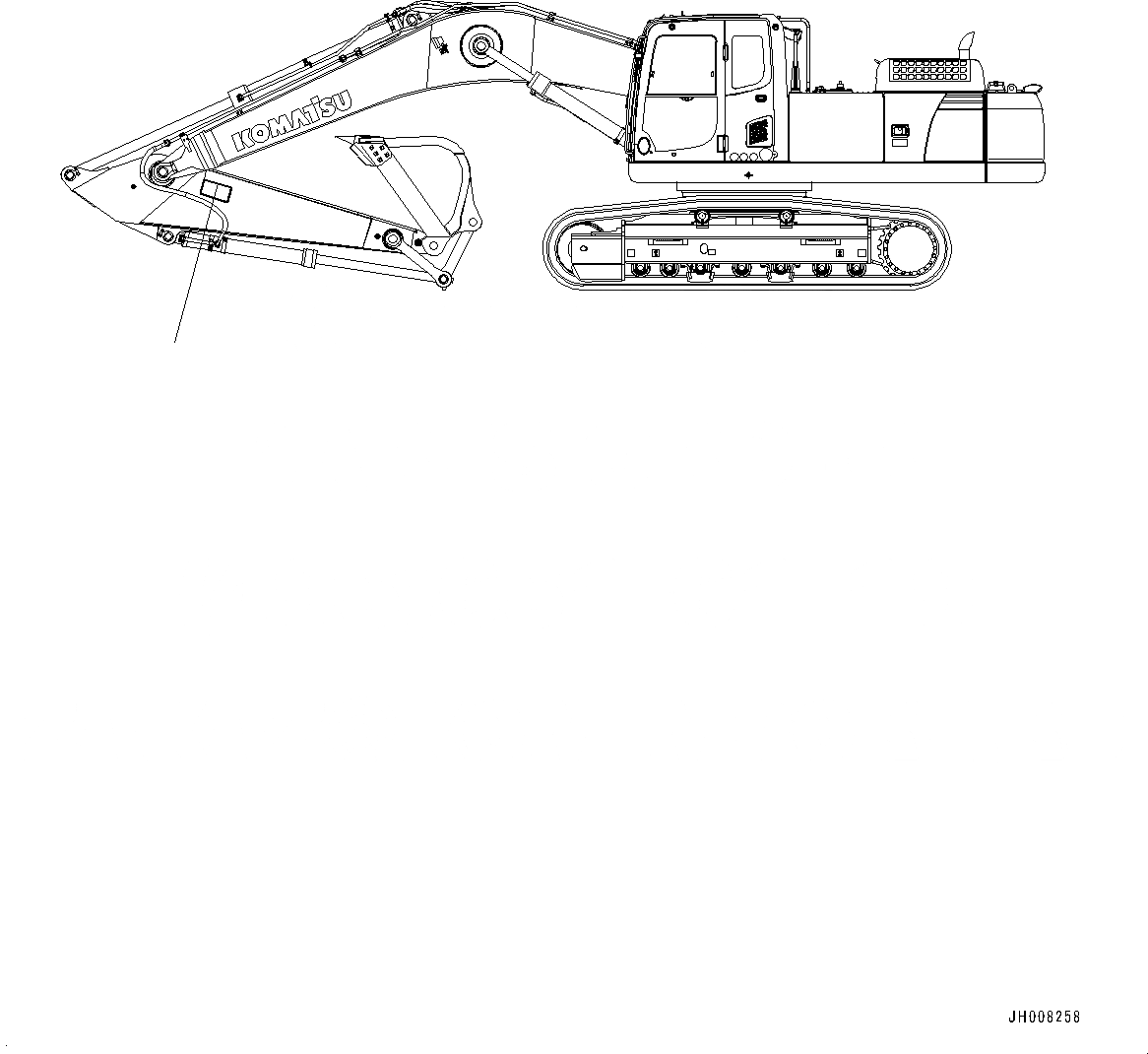 Схема запчастей Komatsu PC300-8M0 - ПРЕДУПРЕЖДАЮЩ. МАРКИРОВКАS, KEEP OFF РАБОЧ.ING RANGES U [МАРКИРОВКА]