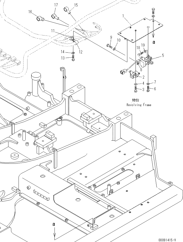 Схема запчастей Komatsu PC60-8 - ЭЛЕКТРИЧ. ЭЛЕКТРОПРОВОДКА (ПРОВОДКА РЕЛЕ) E [ЭЛЕКТРИКА]