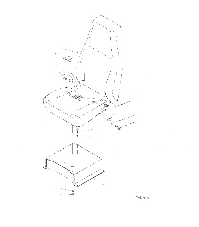 Схема запчастей Komatsu PC60-8 - СИДЕНЬЕ ОПЕРАТОРА K [КАБИНА ОПЕРАТОРА И СИСТЕМА УПРАВЛЕНИЯ]