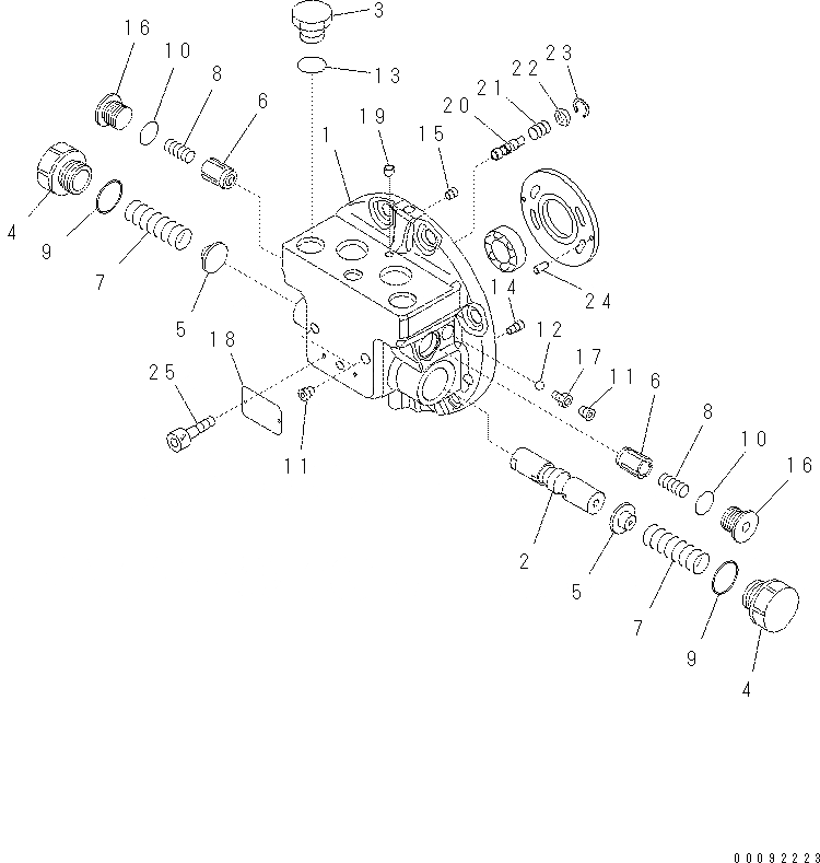 Схема запчастей Komatsu PC60-8 - ХОД MTOR (/) Y [ОСНОВН. КОМПОНЕНТЫ И РЕМКОМПЛЕКТЫ]