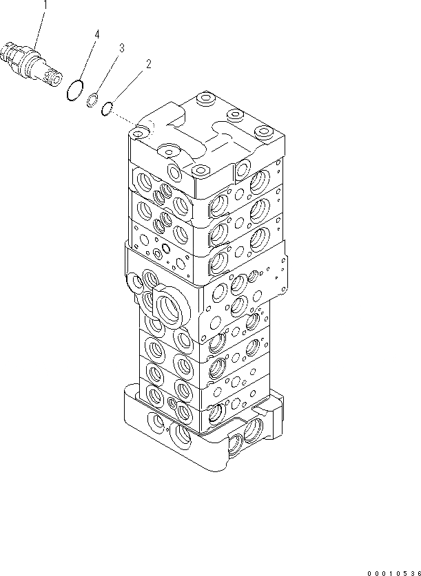 Схема запчастей Komatsu PC60-8 - ОСНОВН. КЛАПАН (7-КЛАПАН) (/8) (С ОТВАЛ) Y [ОСНОВН. КОМПОНЕНТЫ И РЕМКОМПЛЕКТЫ]