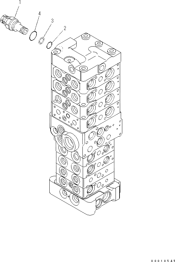 Схема запчастей Komatsu PC60-8 - ОСНОВН. КЛАПАН (8-КЛАПАН) (/) (НАВЕСН. ОБОРУД И С ОТВАЛ) Y [ОСНОВН. КОМПОНЕНТЫ И РЕМКОМПЛЕКТЫ]