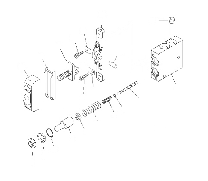 Схема запчастей Komatsu PC60-8 - КЛАПАН PPC(ДЛЯ ОТВАЛ) Y [ОСНОВН. КОМПОНЕНТЫ И РЕМКОМПЛЕКТЫ]