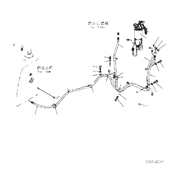 Схема запчастей Komatsu PC70-8 - ТОПЛИВН. ЛИНИЯ (ВСАСЫВ. ЛИНИЯ) D [ТОПЛИВН. БАК. AND КОМПОНЕНТЫ]