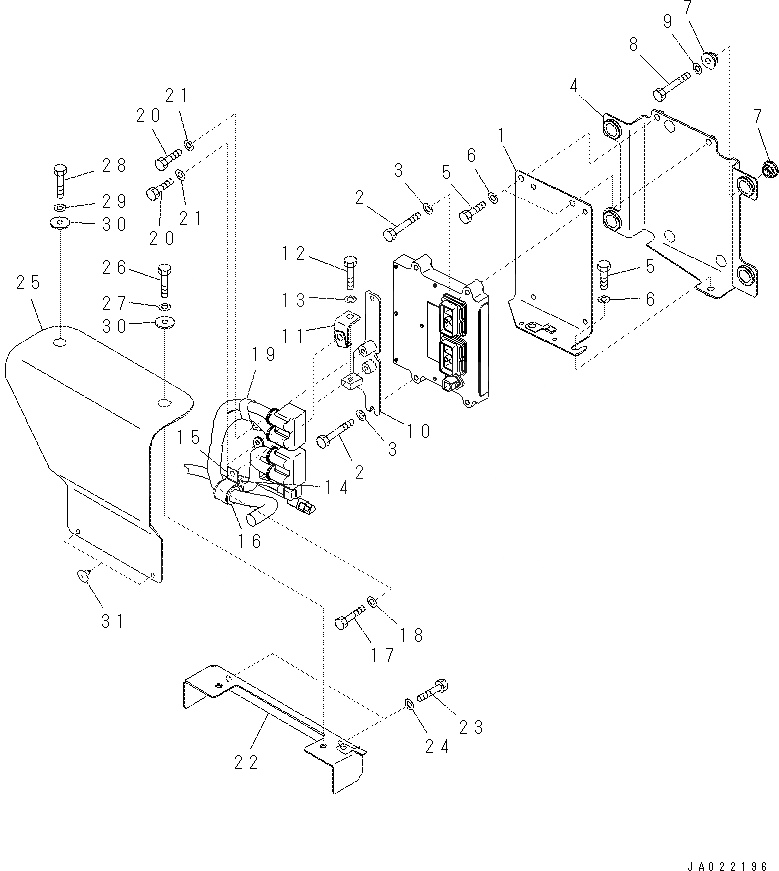Схема запчастей Komatsu PC70-8 - ЭЛЕКТР. (КОРПУС И COVER) (С БОЛЬШ. PRE-ФИЛЬТР. ИЛИ ДОПОЛН. ФИЛЬТР.) E [ЭЛЕКТРИКА]