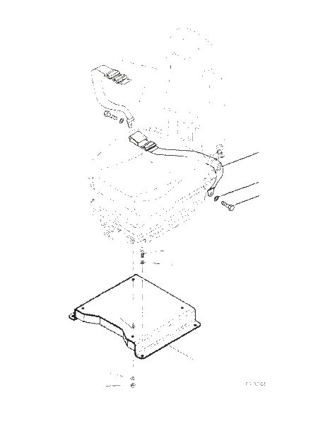 Схема запчастей Komatsu PC70-8 - СИДЕНЬЕ ОПЕРАТОРА (ЭЛЕМЕНТЫ КРЕПЛЕНИЯ)(№-) K [КАБИНА ОПЕРАТОРА И СИСТЕМА УПРАВЛЕНИЯ]