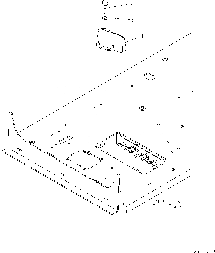 Схема запчастей Komatsu PC70-8 - КАБИНА (ПОЛ) (УПОР ДЛЯ НОГ) (PROVISION ДЛЯ -ДОПОЛН. АКТУАТОР ТРУБЫ) K [КАБИНА ОПЕРАТОРА И СИСТЕМА УПРАВЛЕНИЯ]
