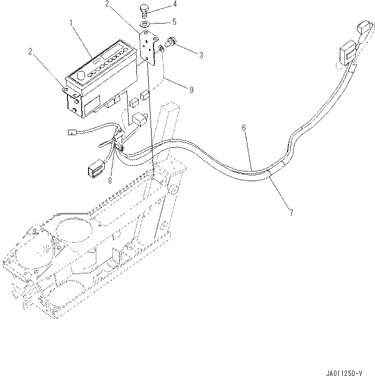 Схема запчастей Komatsu PC70-8 - КАБИНА (ПОЛ) (РАДИО) K [КАБИНА ОПЕРАТОРА И СИСТЕМА УПРАВЛЕНИЯ]