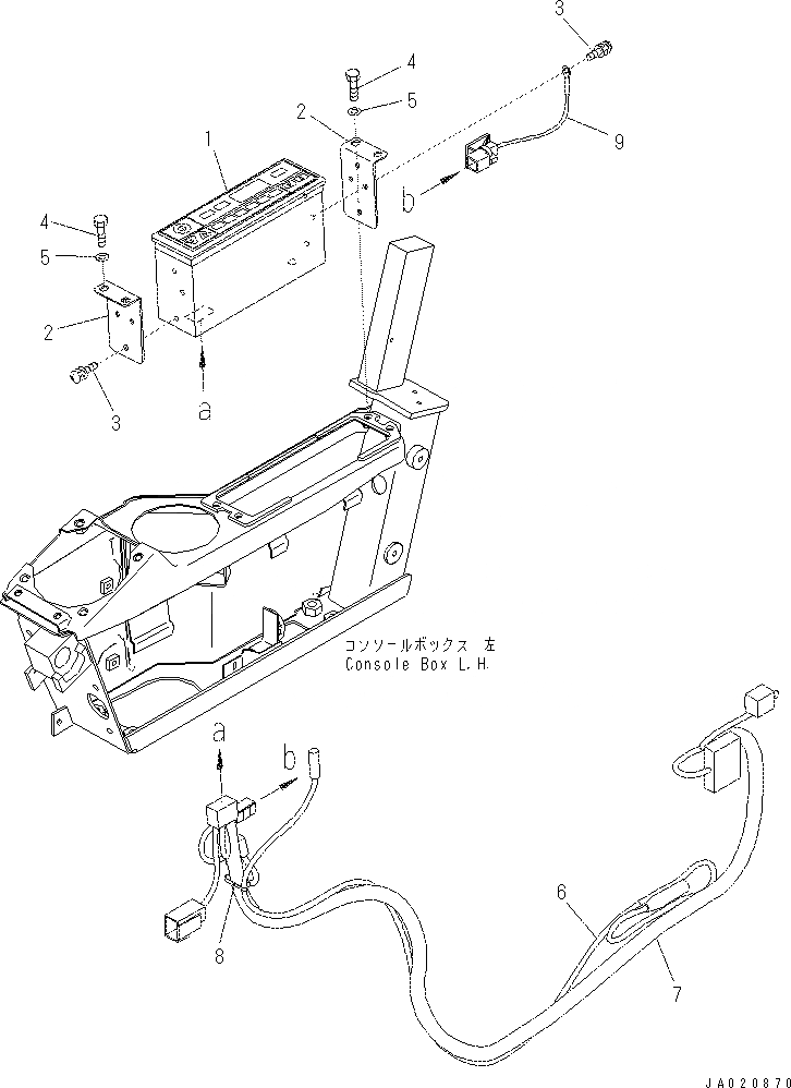 Схема запчастей Komatsu PC70-8 - КАБИНА (ПОЛ) (РАДИО) (GPRS) (ДЛЯ СТРАН ЕСROPA, ASIA, OCEANIA) K [КАБИНА ОПЕРАТОРА И СИСТЕМА УПРАВЛЕНИЯ]