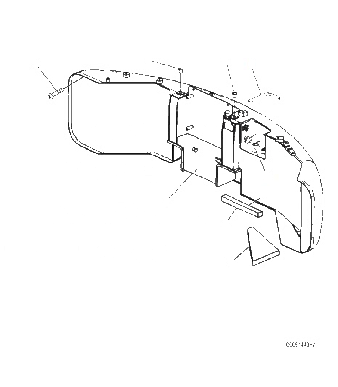 Схема запчастей Komatsu PC70-8 - ПРОТИВОВЕС(№-) M [ЧАСТИ КОРПУСА]