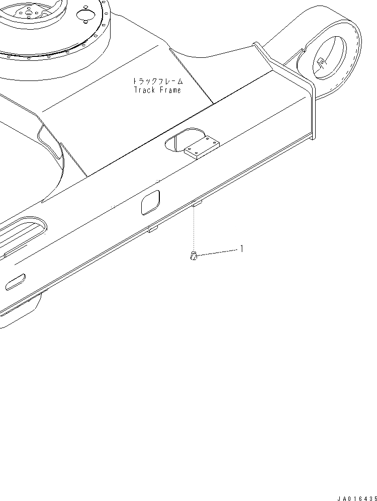 Схема запчастей Komatsu PC70-8 - ЗАГЛУШКА (ЗАЩИТА ОПОРНЫХ КАТКОВ LESS) R [ХОДОВАЯ]