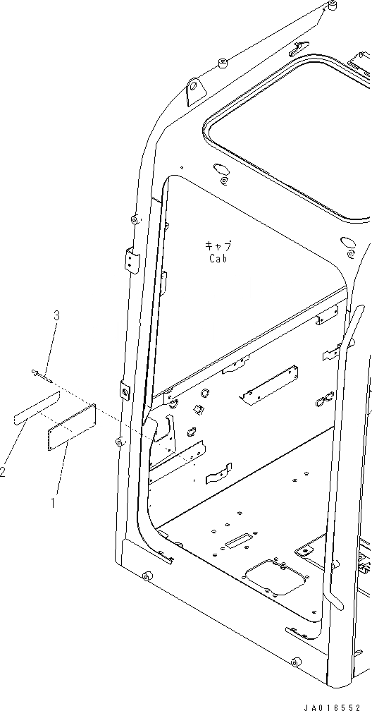 Схема запчастей Komatsu PC70-8 - ПРЕДУПРЕЖДАЮЩ. МАРКИРОВКА (ПОРТУГАЛ.) U [МАРКИРОВКА]