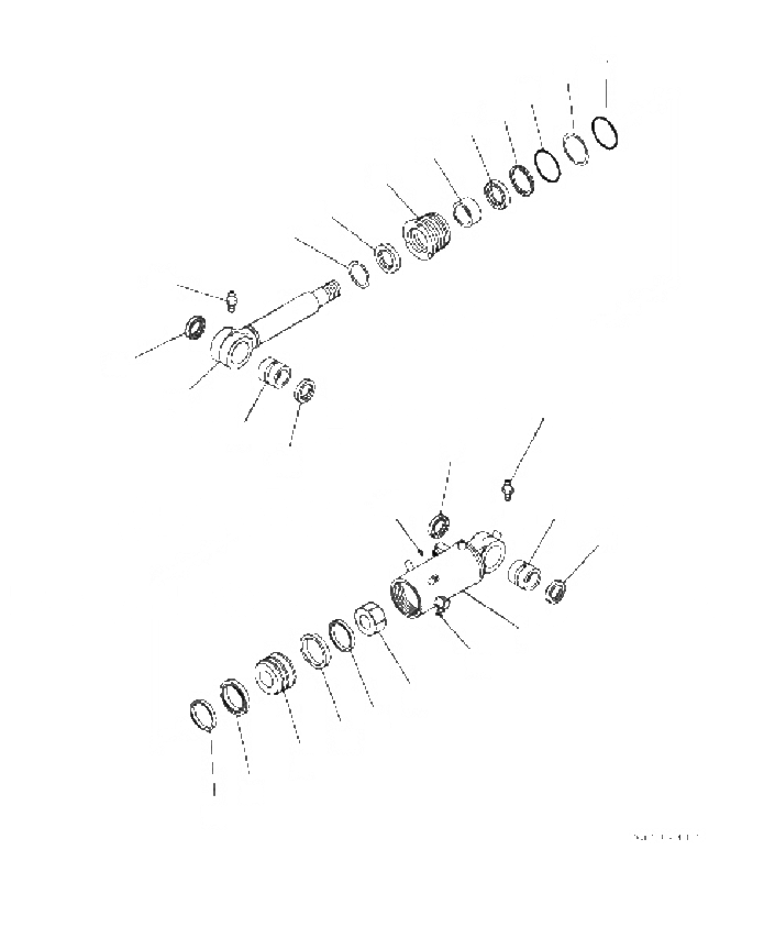 Схема запчастей Komatsu PC70-8 - ЦИЛИНДР ОТВАЛА (ВНУТР. ЧАСТИ) Y [ОСНОВН. КОМПОНЕНТЫ И РЕМКОМПЛЕКТЫ]