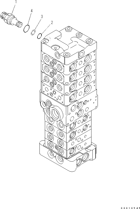 Схема запчастей Komatsu PC70-8 - ОСНОВН. КЛАПАН (8-КЛАПАН) (/) (НАВЕСН. ОБОРУД И С ОТВАЛ) Y [ОСНОВН. КОМПОНЕНТЫ И РЕМКОМПЛЕКТЫ]