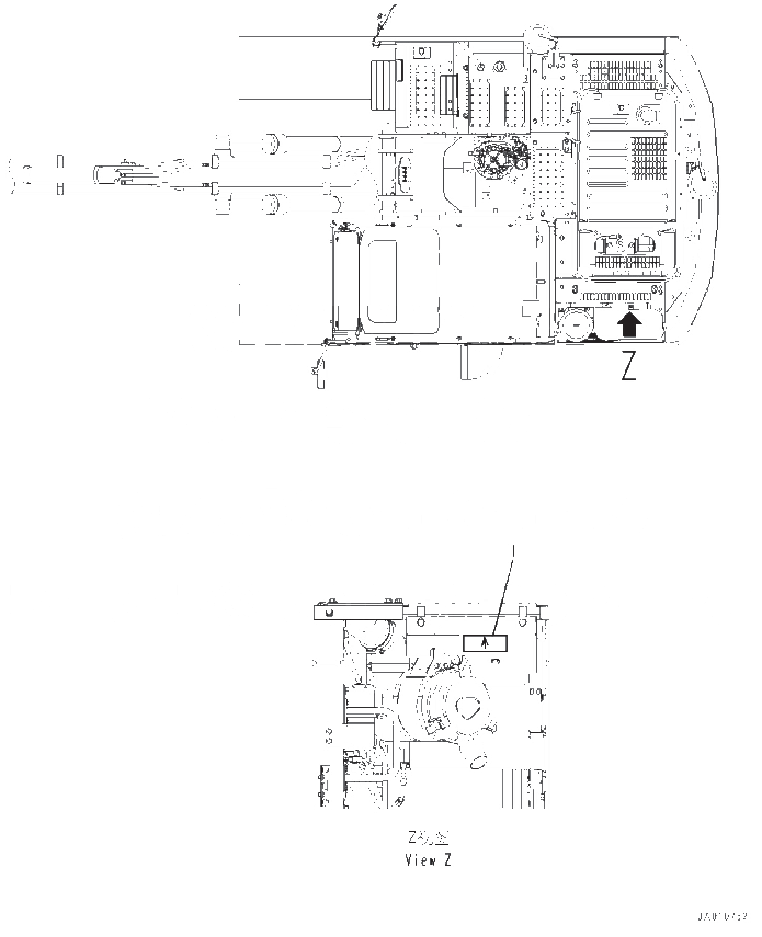 Схема запчастей Komatsu PC130-8M0 - ПРЕДУПРЕЖДАЮЩ. МАРКИРОВКАS, ВОЗДУХООЧИСТИТЕЛЬ U [МАРКИРОВКА]