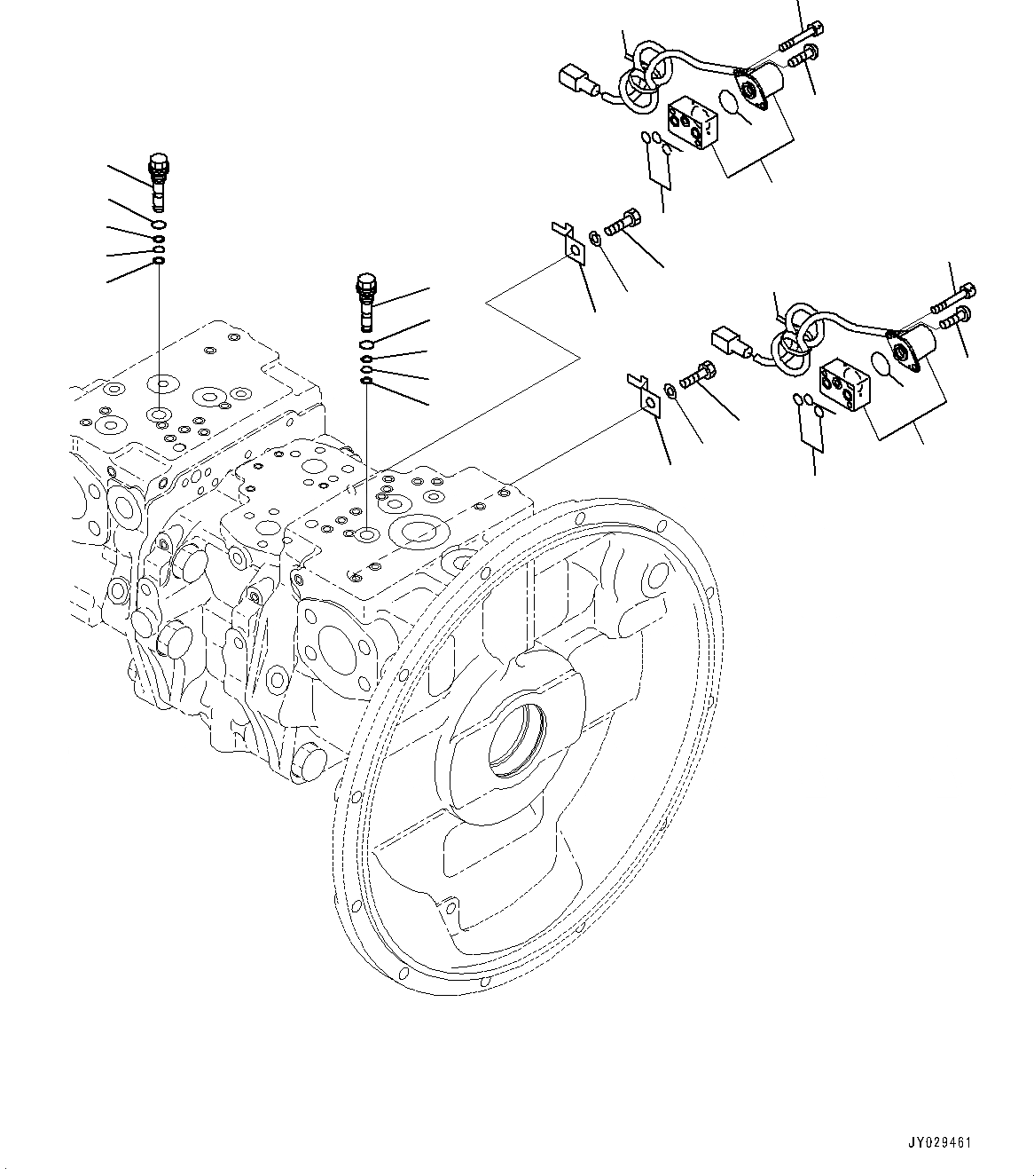 Схема запчастей Komatsu PC450-8 - ДЕМПФЕР И ПОРШЕНЬ НАСОС (ВНУТР. ЧАСТИ) (/) B [КОМПОНЕНТЫ ДВИГАТЕЛЯ]