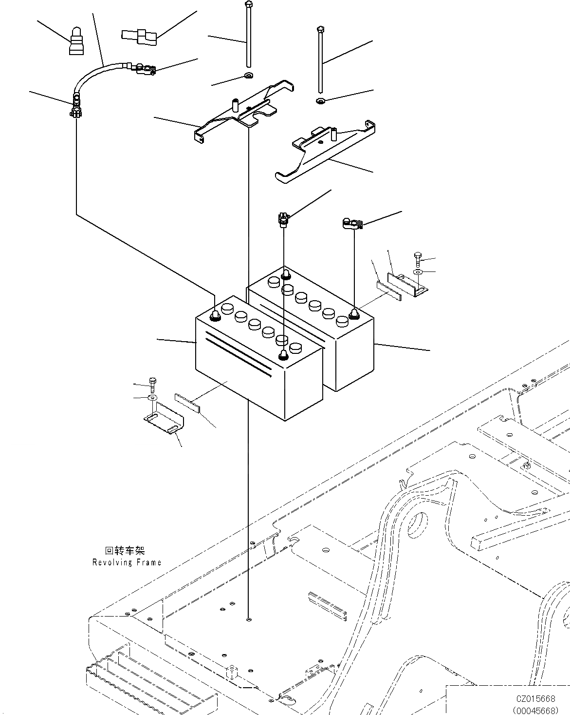 Схема запчастей Komatsu PC270-8 - АККУМУЛЯТОР E [ЭЛЕКТРИКА]