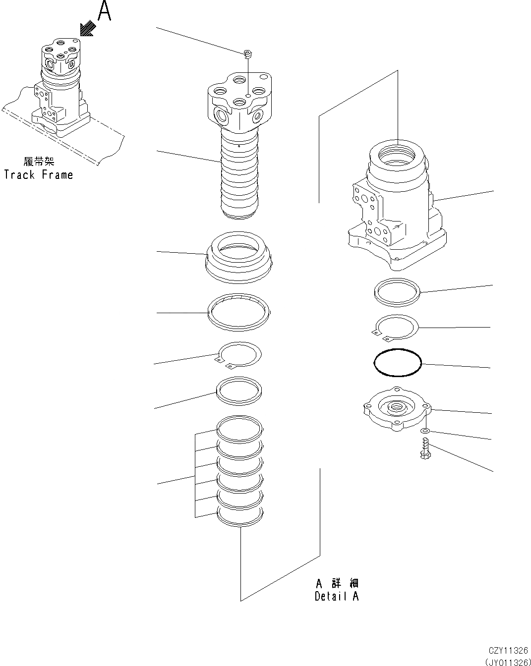 Схема запчастей Komatsu PC270-8 - ПОВОРОТНОЕ СОЕДИНЕНИЕ (/) N [ПОВОРОТН. КРУГ И ITS КОМПОНЕНТЫ]