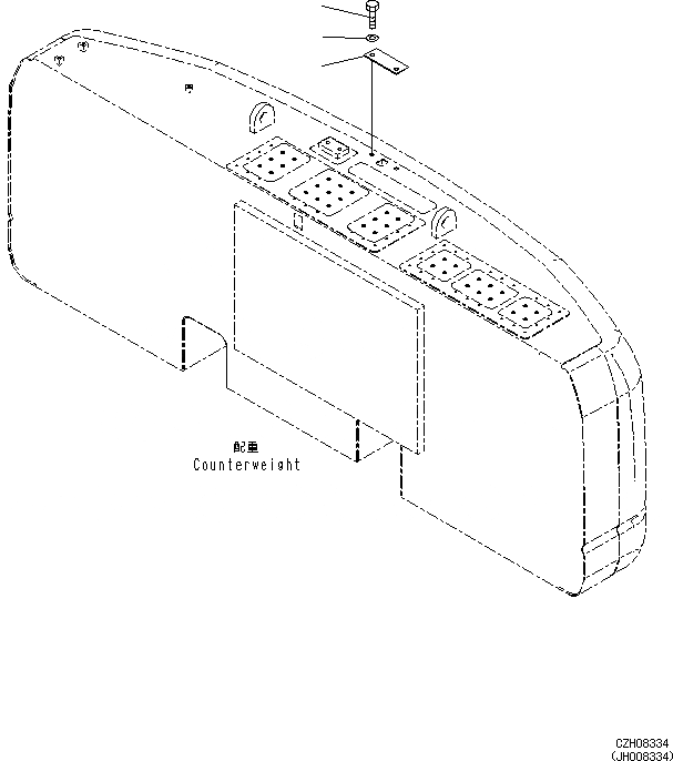 Схема запчастей Komatsu PC360-8M0 - ЗАДН.VIEW CAMERA (КОМПОНЕНТЫ) E [ЭЛЕКТРИКА]