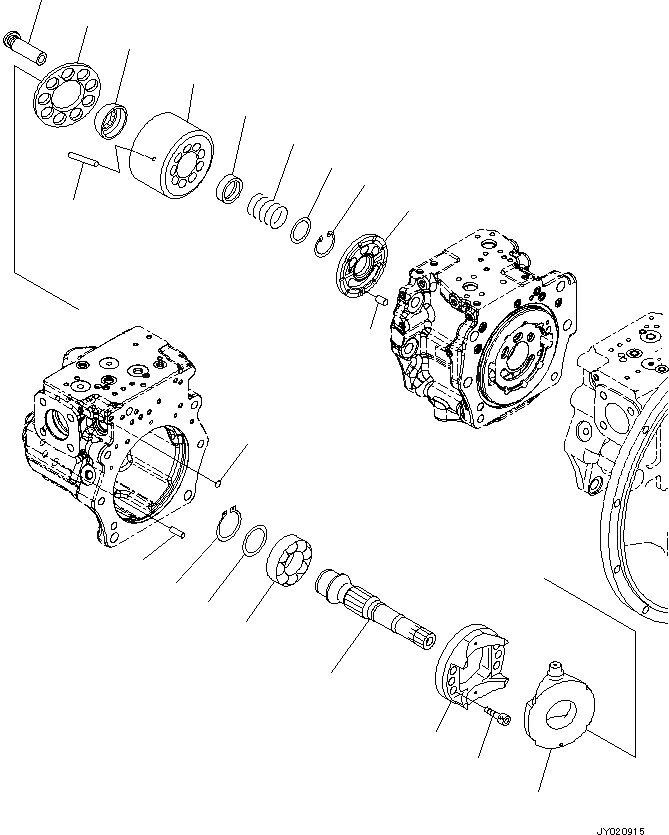 Схема запчастей Komatsu PC360-8M0 - ПОРШЕНЬ НАСОС (ВНУТР. ЧАСТИ) (7/) H [ГИДРАВЛИКА]