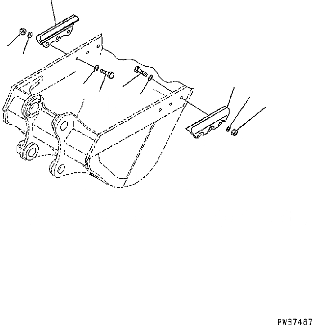 Схема запчастей Komatsu PC360-8M0 - БОКОРЕЗЫ T [РАБОЧЕЕ ОБОРУДОВАНИЕ]