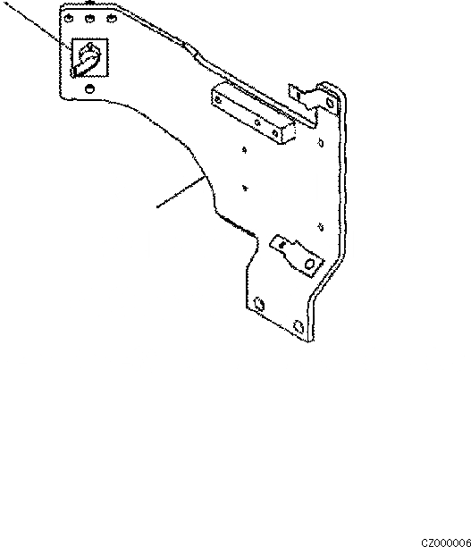 Схема запчастей Komatsu PC360-8M0 - ПЛАСТИНА(АККУМУЛЯТОР DISCONNECT ПЕРЕКЛЮЧАТЕЛЬ) U [МАРКИРОВКА]