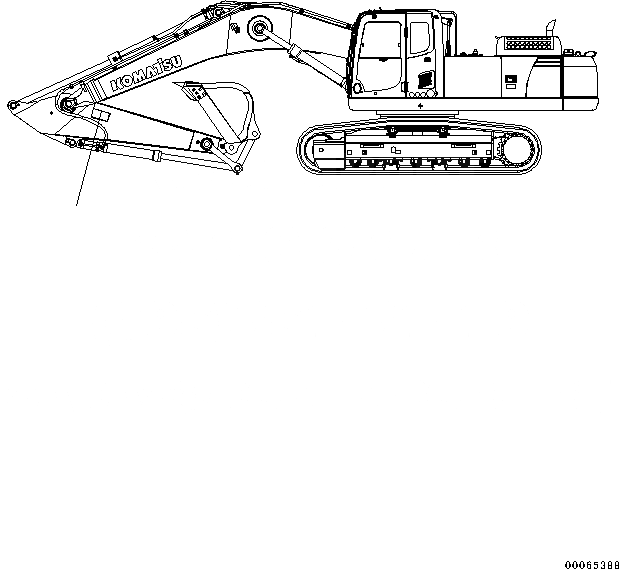 Схема запчастей Komatsu PC360-8M0 - ПРЕДУПРЕЖДАЮЩ. МАРКИРОВКАS, KEEP OFF РАБОЧ.ING RANGES U [МАРКИРОВКА]