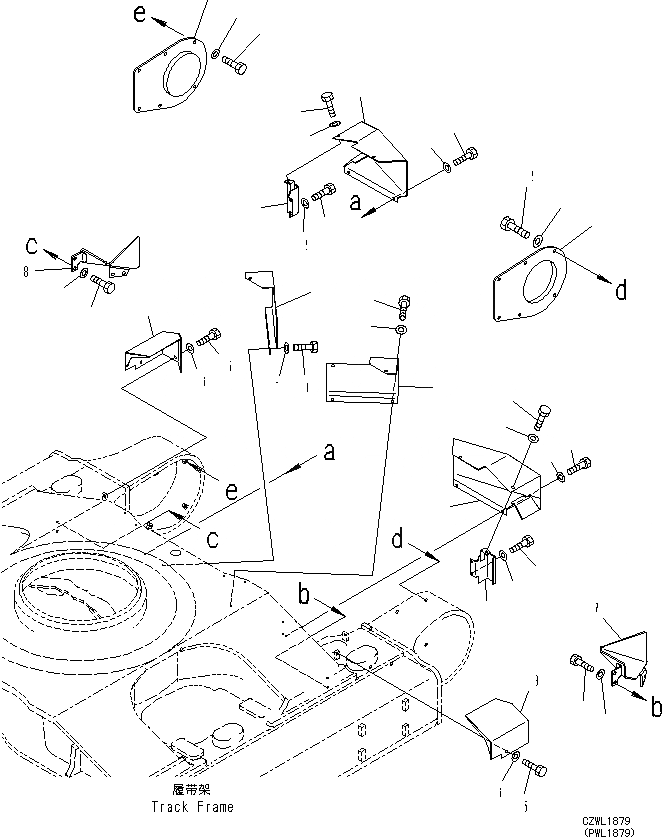 Схема запчастей Komatsu PC650LC-8E0 - ГИДРОЛИНИЯ ХОДАCOVER R [НИЖН.CARRIAGE]