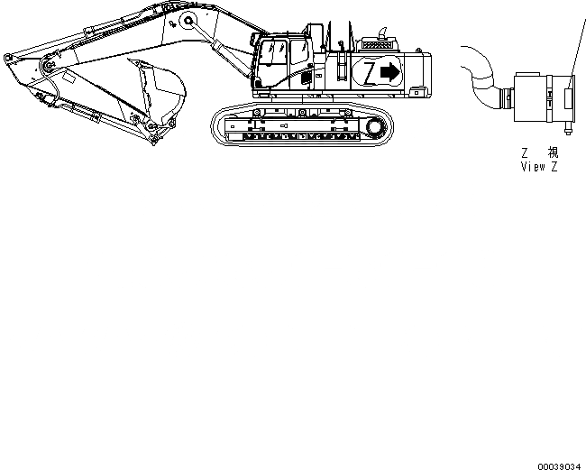 Схема запчастей Komatsu PC650LC-8E0 - ПЛАСТИНЫ, ВОЗДУХООЧИСТИТЕЛЬ U [МАРКИРОВКА]