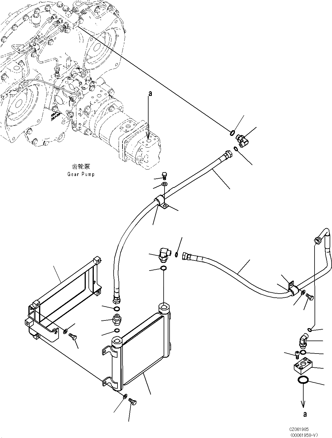 Схема запчастей Komatsu PC700LC-8E0 - PTO (МЕХ-М ОТБОРА МОЩНОСТИ) (BAD ТОПЛИВН. И ПЛОХ. ТОПЛИВО СПЕЦ-ЯIFICATION, ВОДН.+DUST) (ПОДАЮЩ. ТРУБЫ) B [КОМПОНЕНТЫ ДВИГАТЕЛЯ]