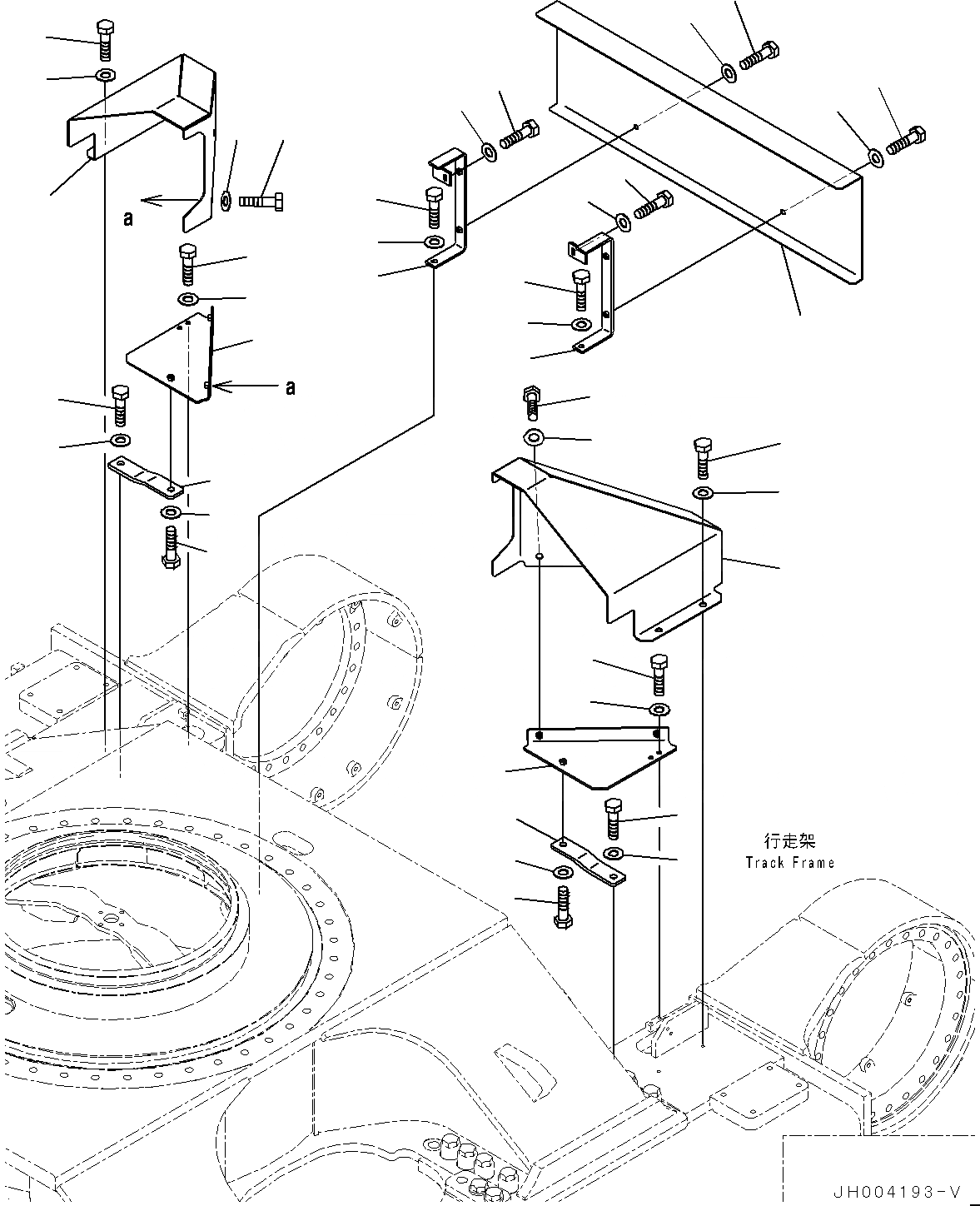 Схема запчастей Komatsu PC700LC-8E0 - МОТОР ХОДА COVER R [НИЖН.CARRIAGE]