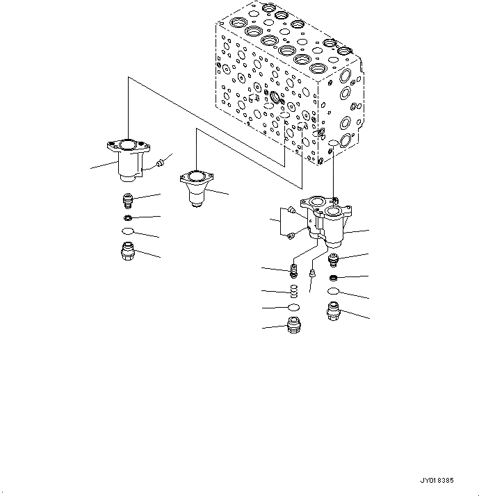 Схема запчастей Komatsu PC200-8M0 - ОСНОВН. УПРАВЛЯЮЩ. КЛАПАН (ВНУТР. ЧАСТИ) (/7) H [ГИДРАВЛИКА]