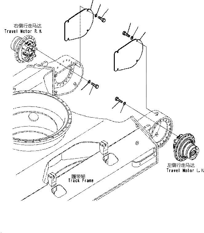 Схема запчастей Komatsu PC200-8M0 - КОНЕЧНАЯ ПЕРЕДАЧА (COVER)(№DBBB97-) [ХОД СИСТЕМА И ITS КОМПОНЕНТЫ]