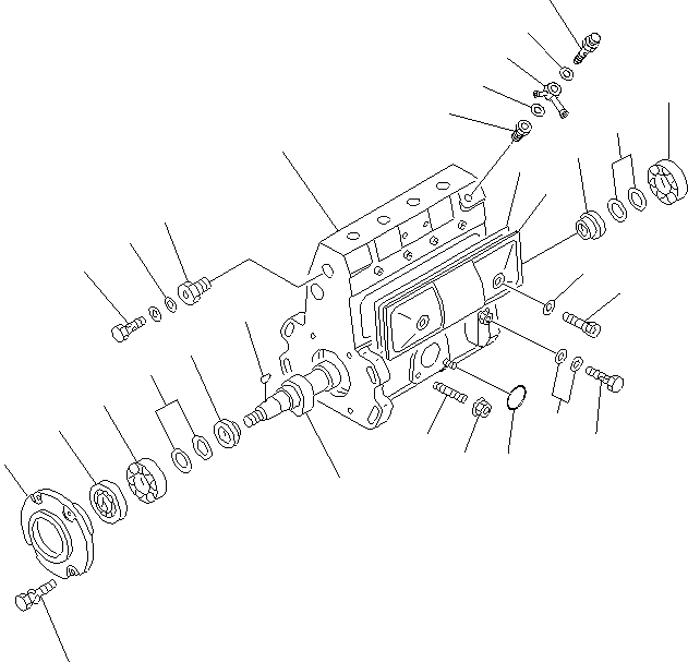Схема запчастей Komatsu PC130F-7 - ТОПЛ. НАСОС (НАСОС) (/) (ВНУТР. ЧАСТИ) A