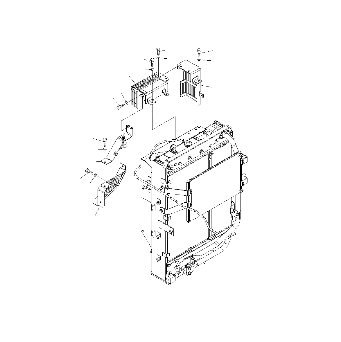 Схема запчастей Komatsu PC130F-7 - ЗАЩИТА ВЕНТИЛЯТОРА C