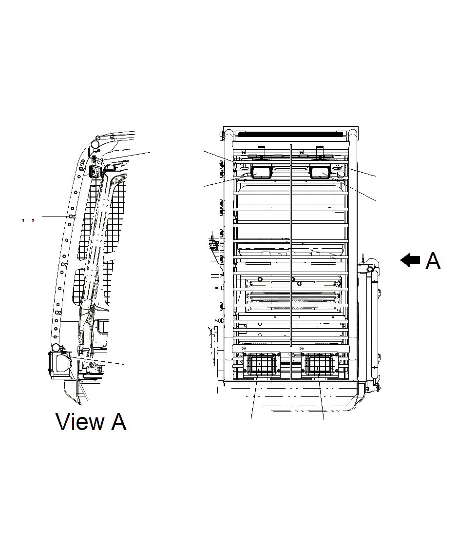 Схема запчастей Komatsu PC130F-7 - КАБИНА (ДОПОЛН. РАБОЧ. ОСВЕЩЕНИЕ)(ДЛЯ SHEAR HEAD)(J8-UP) K