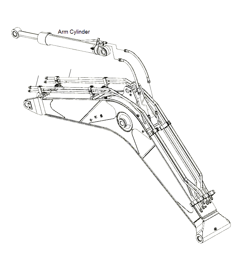 Схема запчастей Komatsu PC130F-7 - СТРЕЛА (ГИДРАВЛ ЛИНИЯ SHEAR HEAD ДЛЯ SHEAR)(J7-UP) T