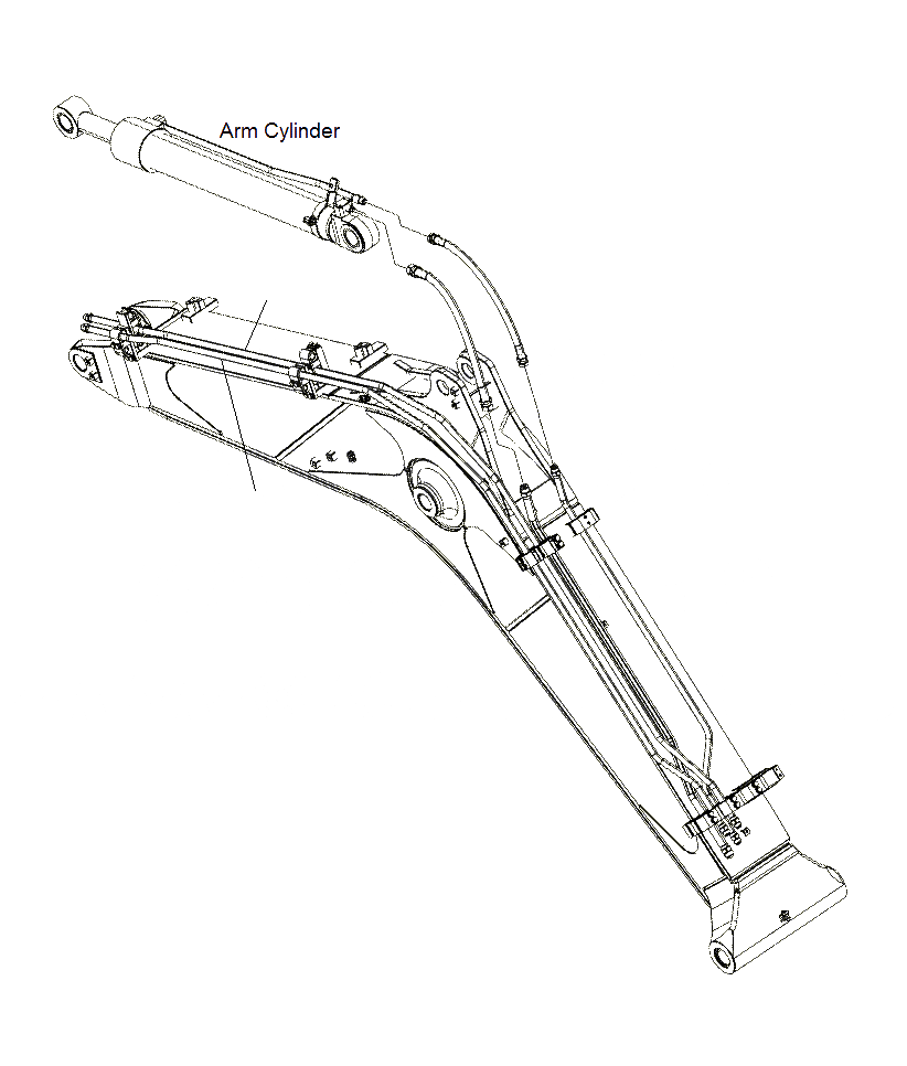 Схема запчастей Komatsu PC130F-7 - СТРЕЛА (ГИДРАВЛ ЛИНИЯ SHEAR HEAD ДЛЯ ROTATOR)(J7-UP) T