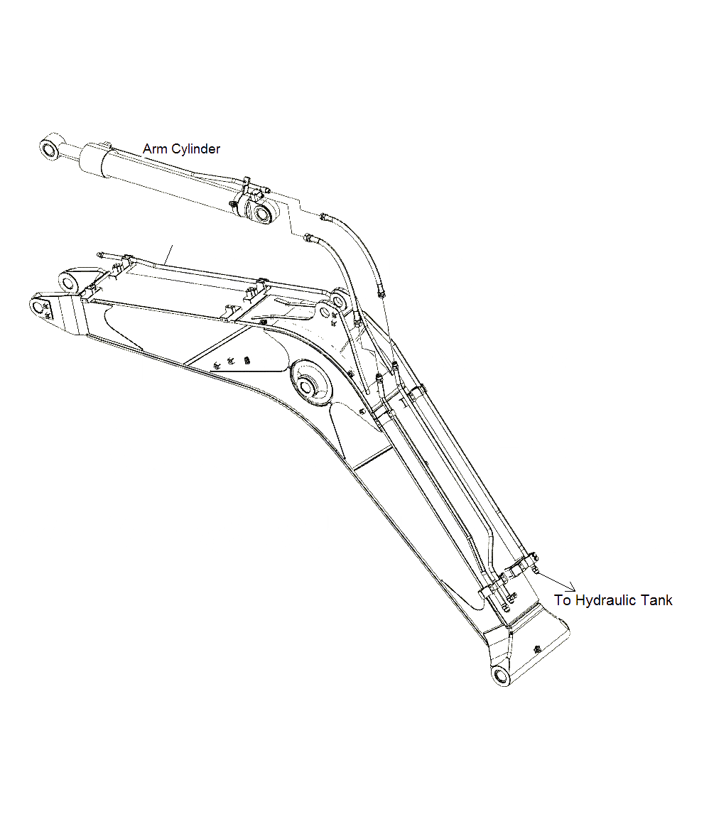 Схема запчастей Komatsu PC130F-7 - СТРЕЛА (ГИДРАВЛ ЛИНИЯ SHEAR HEAD ДЛЯ ДРЕНАЖН.)(J7-UP) T